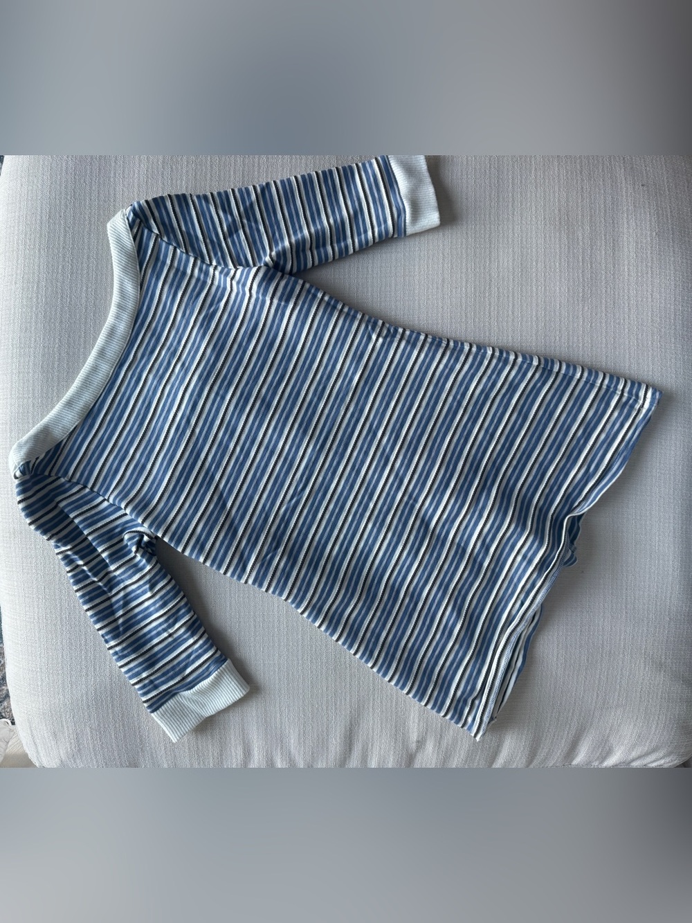 Fait Par Foutch — Mia Dress in Mykonos Blue Stripe - Picture 5 of 5
